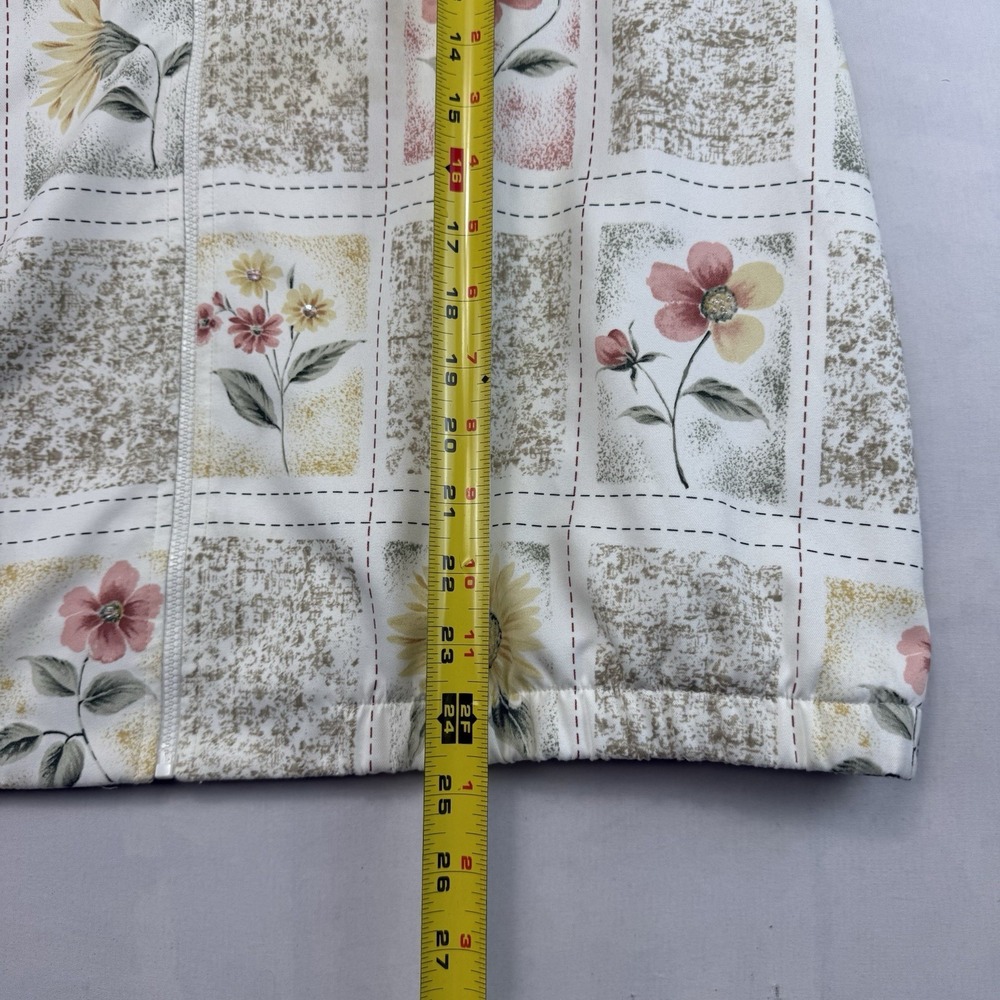 Vintage Alfred Dunner Women's 12 Floral Zip Jacket Sunflower - Picture 4 of 6